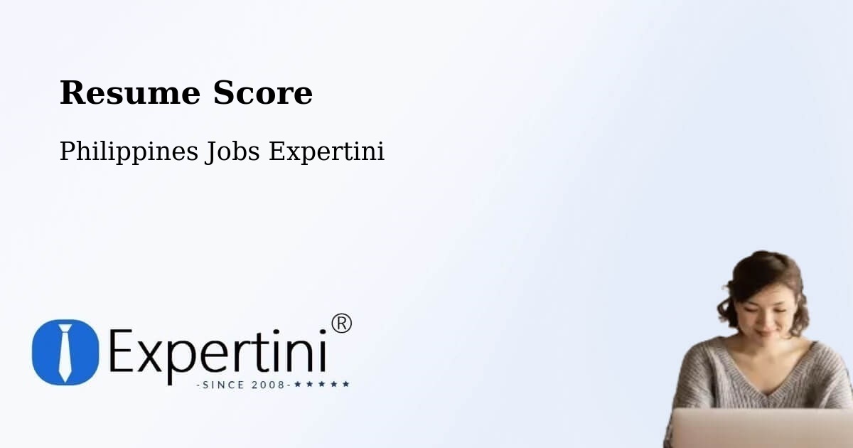 Resume Score & Job Description Match Tool – New Cebu - Philippines Jobs Expertini